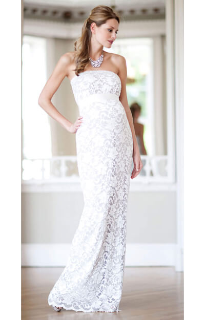 Oyster Gown Long (Ivory) by Tiffany Rose