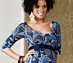 View additional images of Peacock Maternity Dress