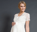 View additional images of Saigon Maternity Jacket (Ivory)