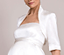 View additional images of Silk Satin Wedding Bolero (Ivory)