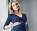 View additional images of Tulip Maternity Dress (Bijou Blue)