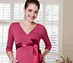 View additional images of Tulip Maternity Dress (Raspberry Crush)