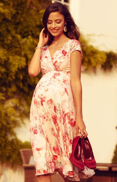 Alessandra Maternity Dress Short English Rose by Tiffany Rose