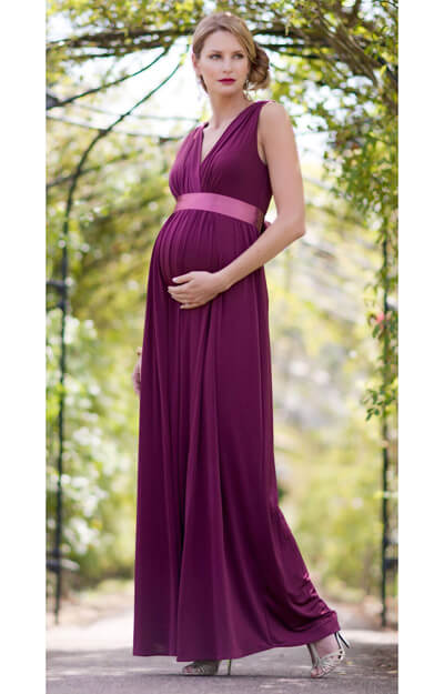 Anastasia Maternity Gown (Berry) by Tiffany Rose