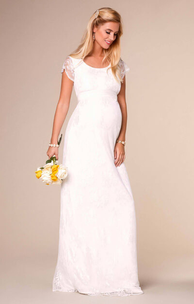 April Wedding Nursing Lace Gown Long Ivory by Tiffany Rose