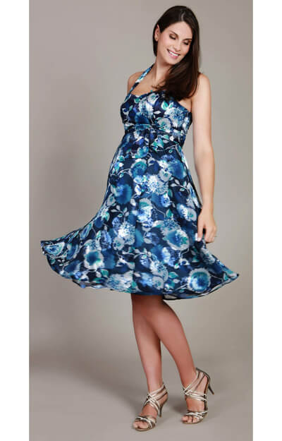 Calypso Blue Maternity Dress by Tiffany Rose