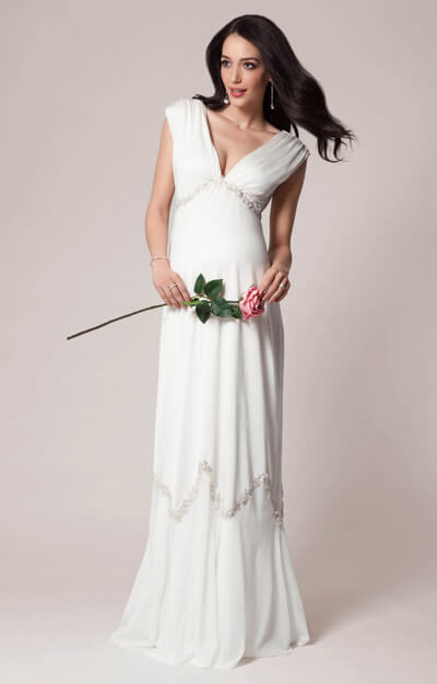Constellation Maternity Wedding Gown (Ivory) by Tiffany Rose