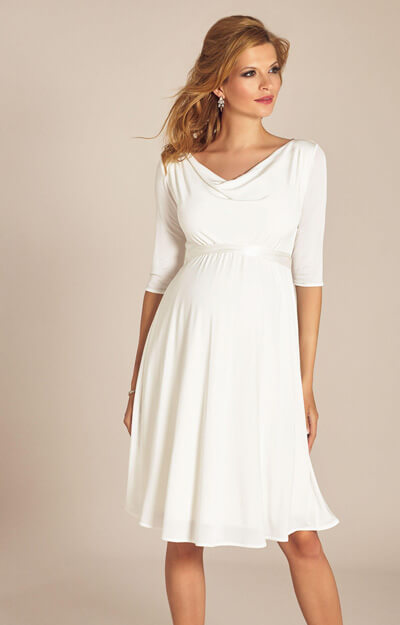 Elise Maternity Wedding Dress Short Ivory by Tiffany Rose