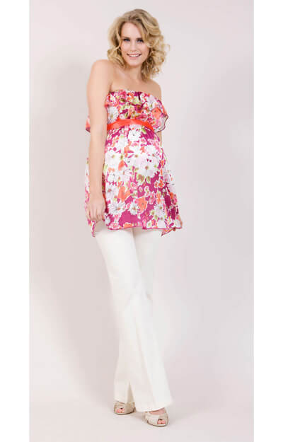 Flamenco Maternity Top (Pink) by Tiffany Rose