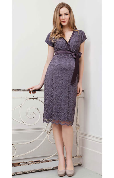 Grace Maternity Dress (Dark Thistle) by Tiffany Rose