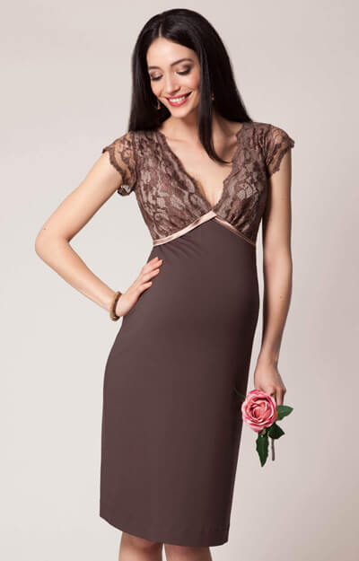 Robe droite de grossesse Luella (Amaretto) by Tiffany Rose