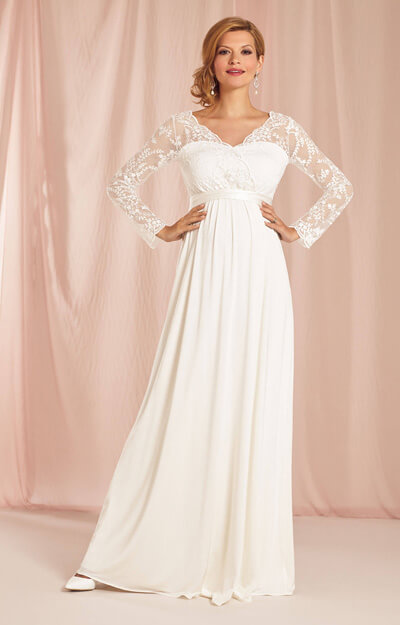 Rosalina Maternity Wedding Gown Ivory by Tiffany Rose