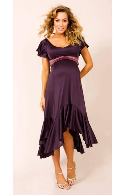 Valencia Maternity Dress (Purple) by Tiffany Rose
