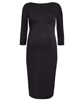 Robe droite de grossesse à paillettes Adèle (Noir) by Tiffany Rose