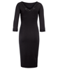 Adele Maternity Sequin Shift Dress Black by Tiffany Rose