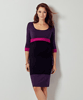 Colour-Block Umstandskleid (Violett) by Tiffany Rose