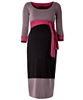 Colour Block Maternity Dress (Truffle) by Tiffany Rose