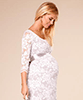 Charlotte Maternity Lace Gown Oyster Cream by Tiffany Rose