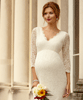 Chloe Lace Maternity Wedding Dress (Ivory) by Tiffany Rose