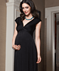 Clara Maternity Gown Long (Black) by Tiffany Rose