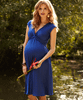 Robe de grossesse mi-longue Clara (Bleu Cobalt) by Tiffany Rose