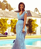 Eden Maternity Gown Long Dusk Blue by Tiffany Rose
