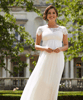 Elizabeth Gravid Bröllopsklänning Lång Elfenben by Tiffany Rose