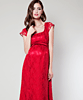 Eva Lace Maternity Gown (Scarlet) by Tiffany Rose
