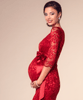 Katie Maternity Dress Short Rouge by Tiffany Rose