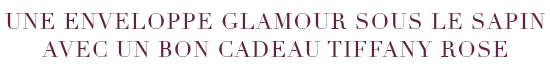 Une enveloppe glamour sous le sapin