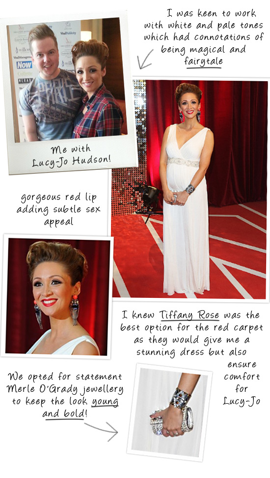 Creating Lucy Jo Hudson's red carpet style