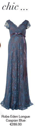 Eden Gown Long Caspian Blue