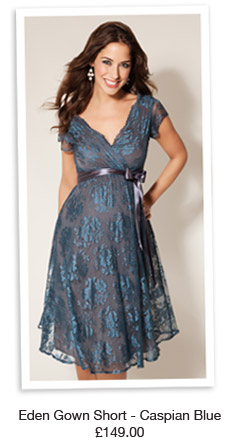 Eden Gown Short Caspian blue