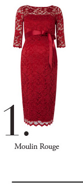 Amelia Lace Maternity Dress (Moulin Rouge)