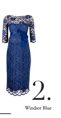 Amelia Lace Maternity Dress (Windsor Blue)