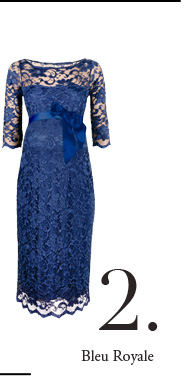 Amelia Lace Maternity Dress (Windsor Blue)