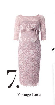 Amelia Lace Maternity Dress (Vintage Rose)