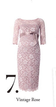 Amelia Lace Maternity Dress (Vintage Rose)