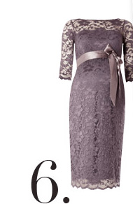 Amelia Lace Maternity Dress (Charcoal)