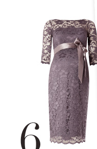 Amelia Lace Maternity Dress (Charcoal)