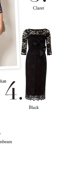 Amelia Lace Maternity Dress (Black)