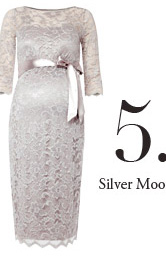 Amelia Lace Maternity Dress (Silver Moonbeam)