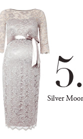 Amelia Lace Maternity Dress (Silver Moonbeam)