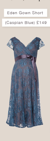 Eden Gown Short, Caspian Blue