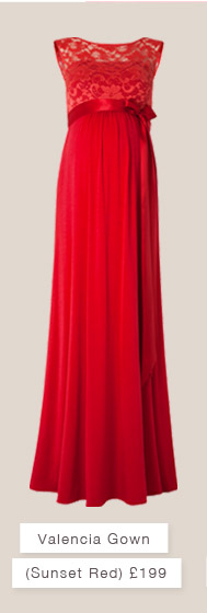 Valencia Gown, Sunset Red
