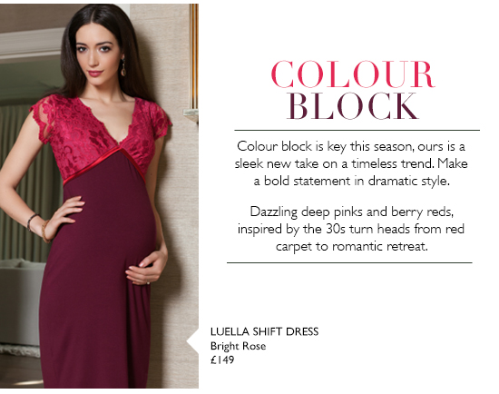 Luella Shift Dress Bright Rose