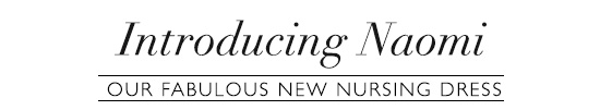 Introducing Our New Naomi Nursing Dress