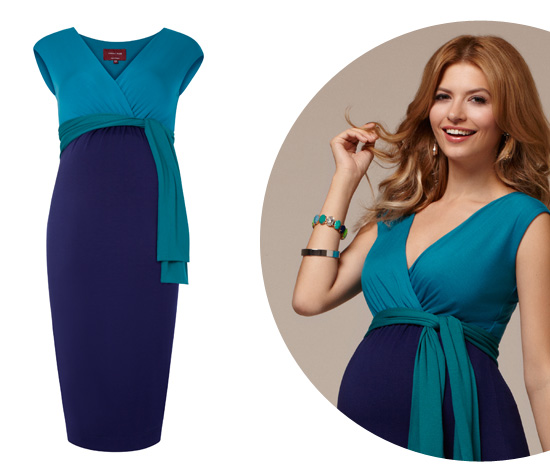 Casual Knot with our Jewel Block Biscay Blue Dress Casual Knot with our Jewel Block Biscay Blue Dress