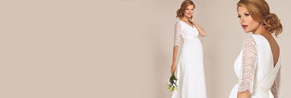 Maternity Bridal Gowns with Sleeves