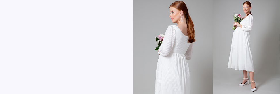 Midi Maternity Wedding Dresses